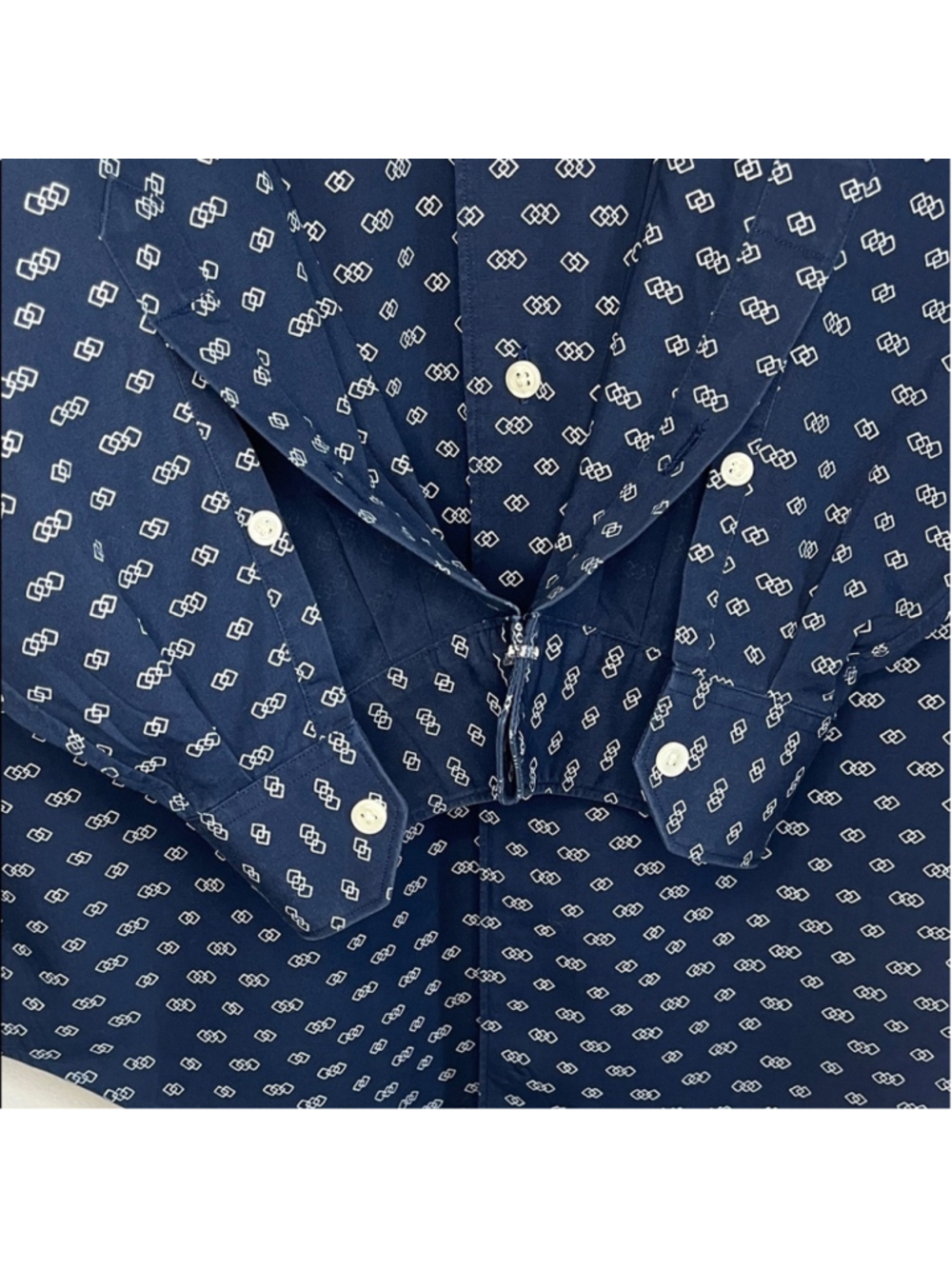 Daniel Cremieux Men's Navy Patterned Shirt - Picture 3 of 4